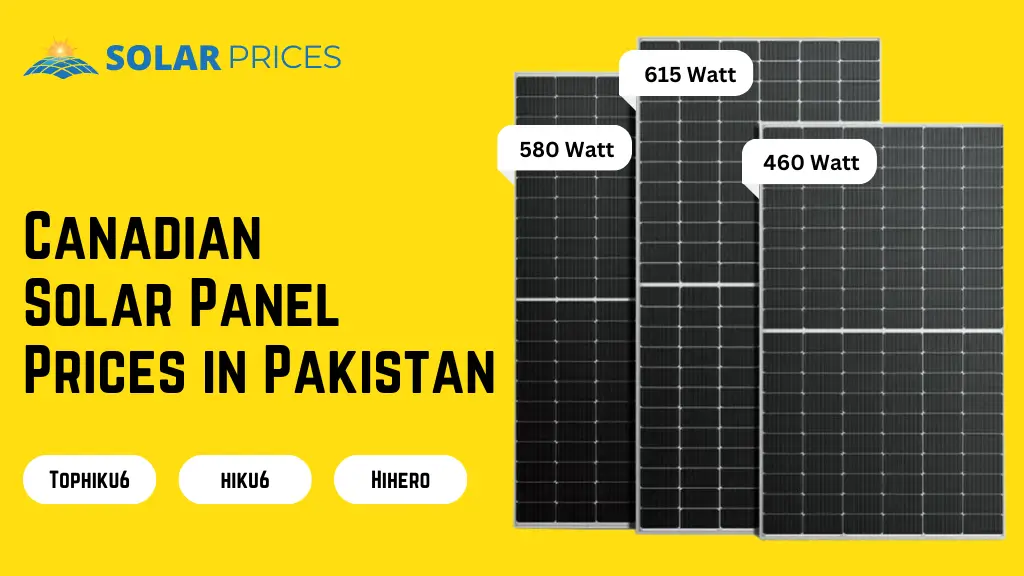 Canadian solar panels in Pakistan