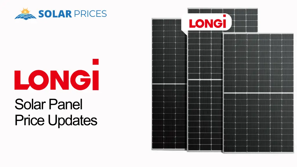 LONGi solar panels price updates