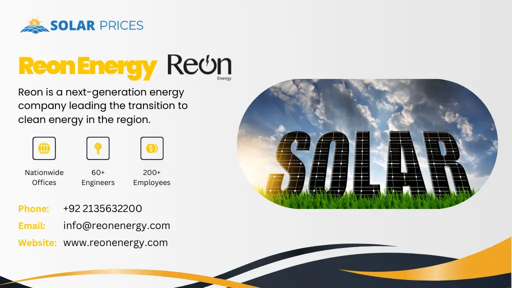 Reon Energy best solar company in Pakistan