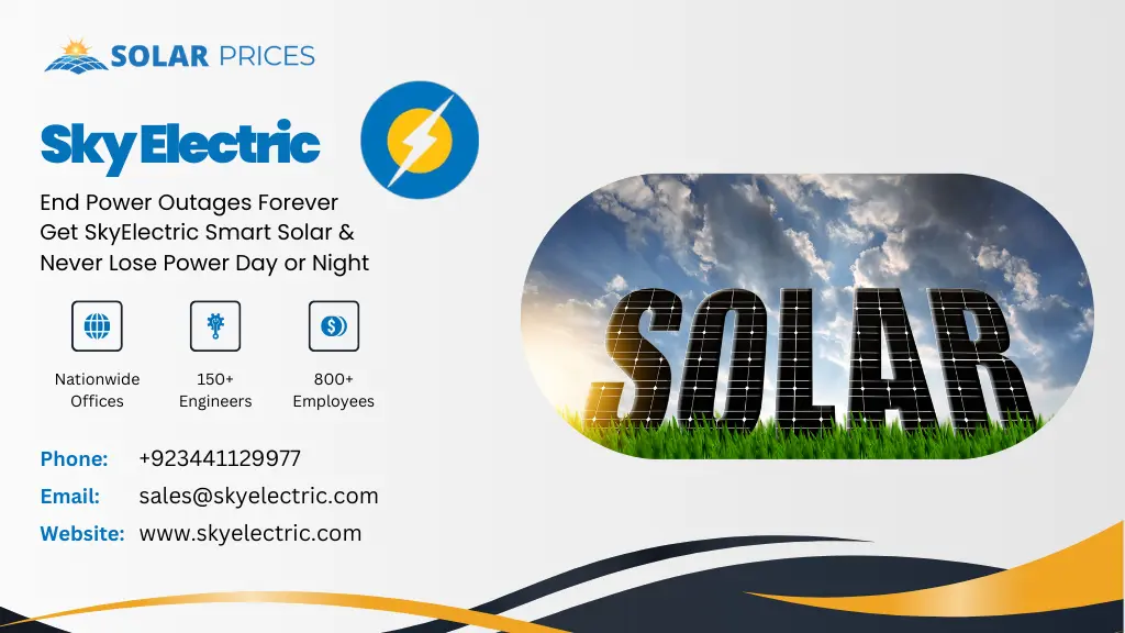 Sky Electric the best solar company in Pakistan