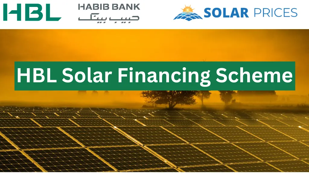 HBL Solar Financing Scheme