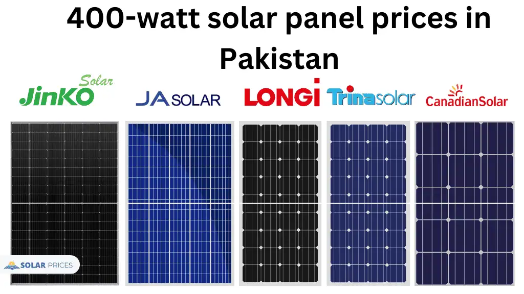 400-watt solar panel prices in Pakistan